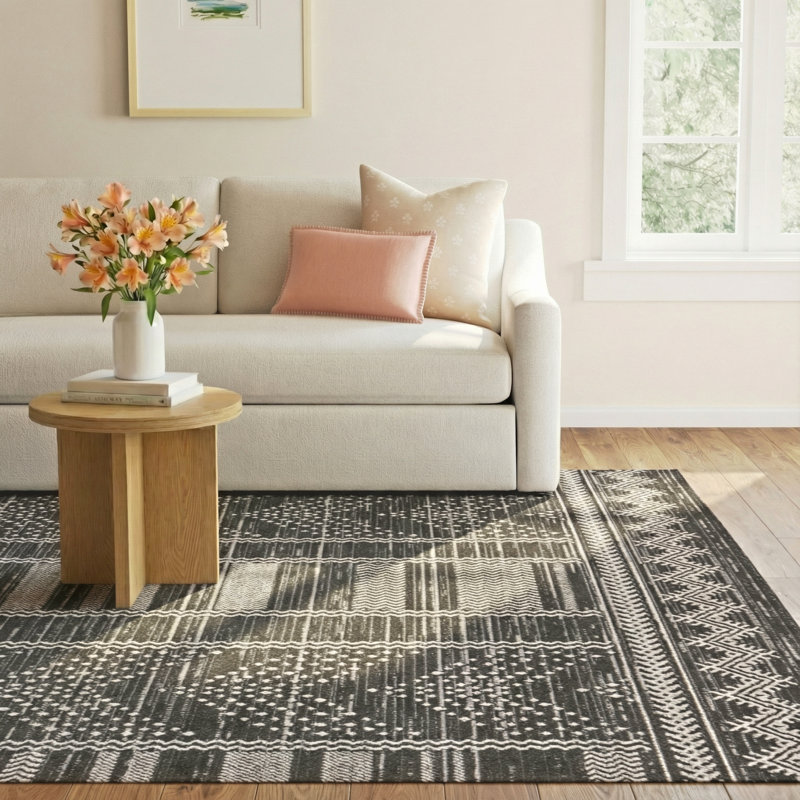 Phoebe Washable Moroccan Indoor Rug, Rectangle 7'10" x 10'