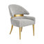 Ensemble de salle à manger Lamont 7 pièces avec table en faux marbre et 6 chaises rembourrées