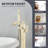 Freestanding Bathtub Faucet Floor Mount Tub Filler Mixer Taps Shower Faucets-101678134