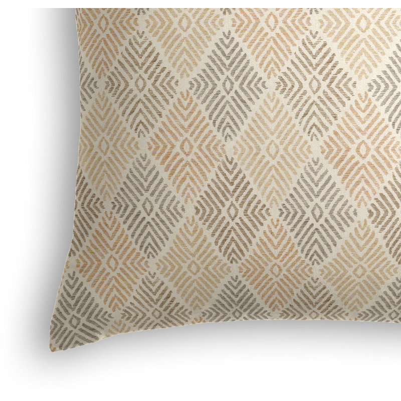 Globetrotter Square Pillow Cover & Insert, 24" x 24", Blueberry