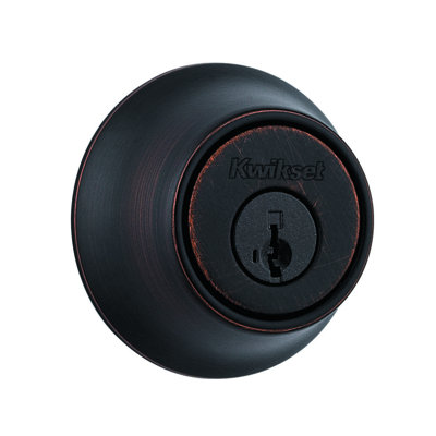 Kwikset Venetian Bronze Metal Deadbolt