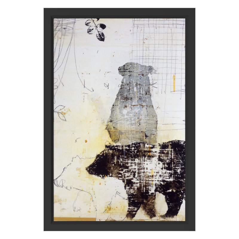 Printemps 2022 Ursine II, reproduction d'art encadrée sur papier par Patrick Atkinson, Cadre simple noir