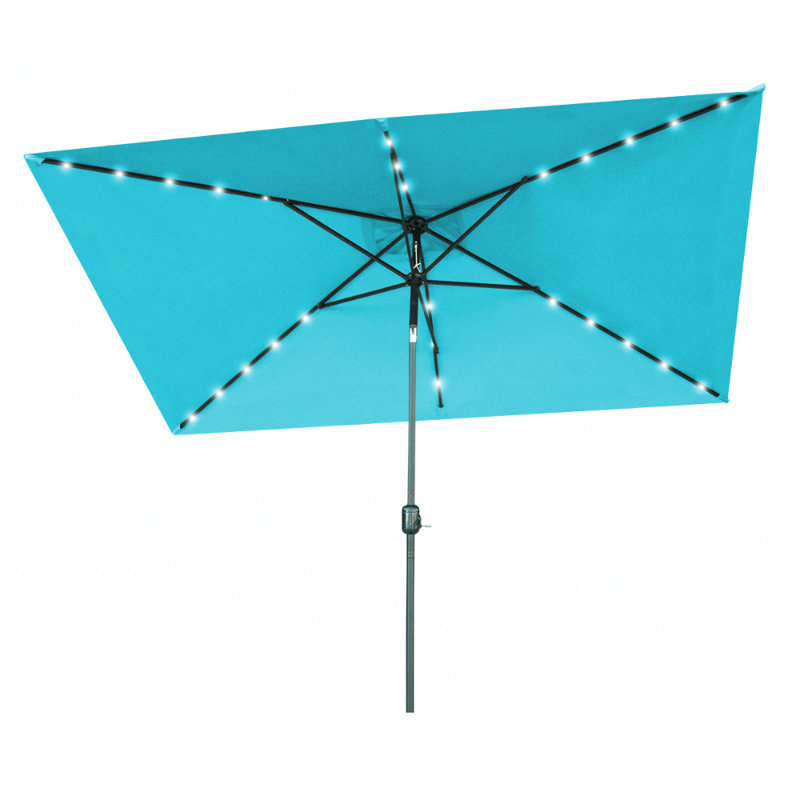Parasol de marché 9,5 pi Izaiah, sarcelle