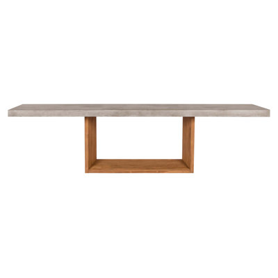 Lucca Rectangular Concrete Outdoor Dining Table