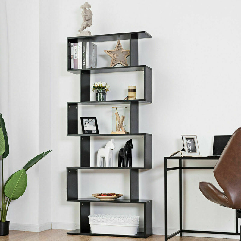 Bibliothèque géométrique H 75,5 "x l 31,5" Dambrosio, Noir