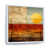 White Floater Framed