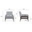 Fauteuil en polyester capitonné l 29 po Damion-868518286