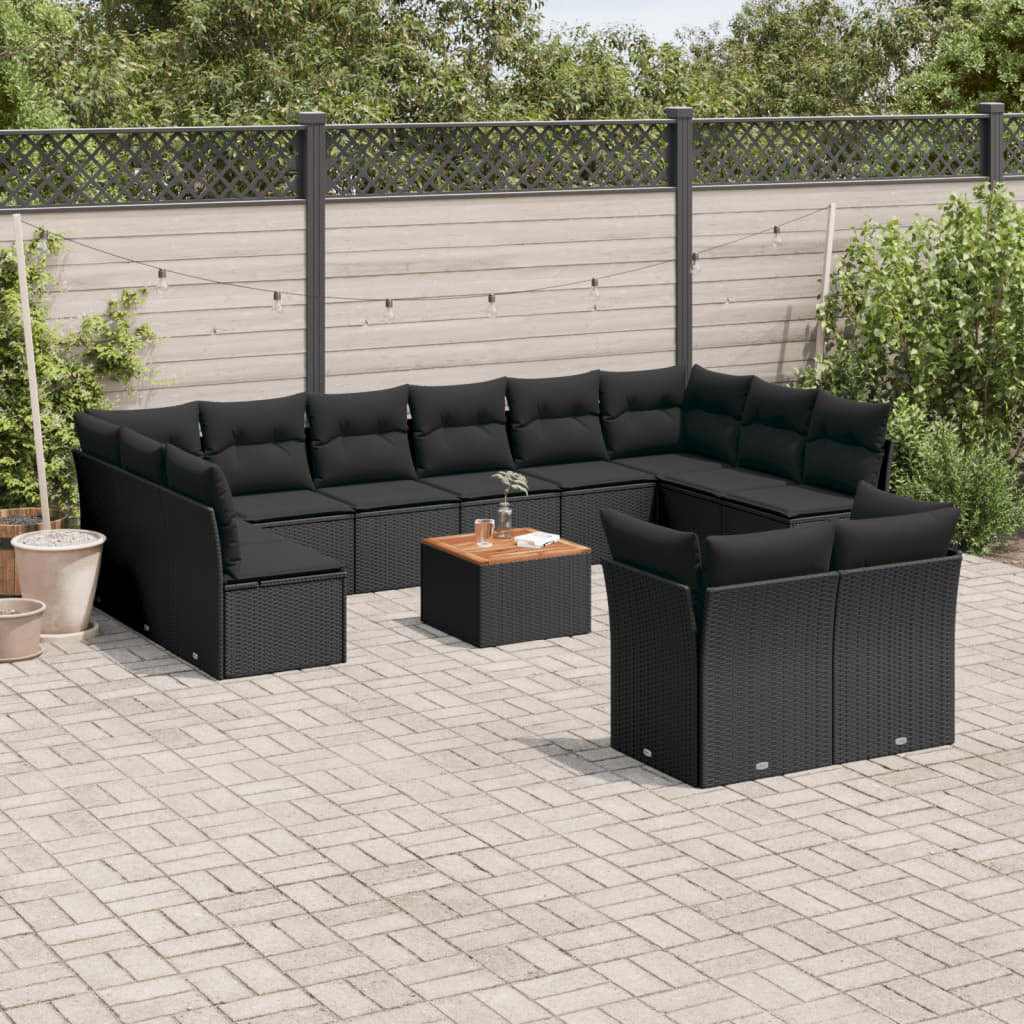 12-Sitzer Lounge-Set Wicker aus Rattan mit Polster