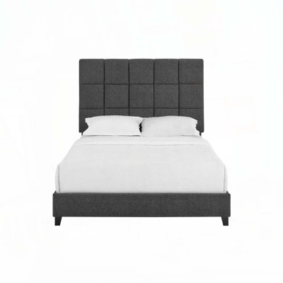 Lit plateforme tapissier Boucle