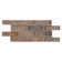 ArtisanBrik 10.5" x 28" Textured Clay Brick Mesh-Mounted Mosaic Floor & Wall Tile