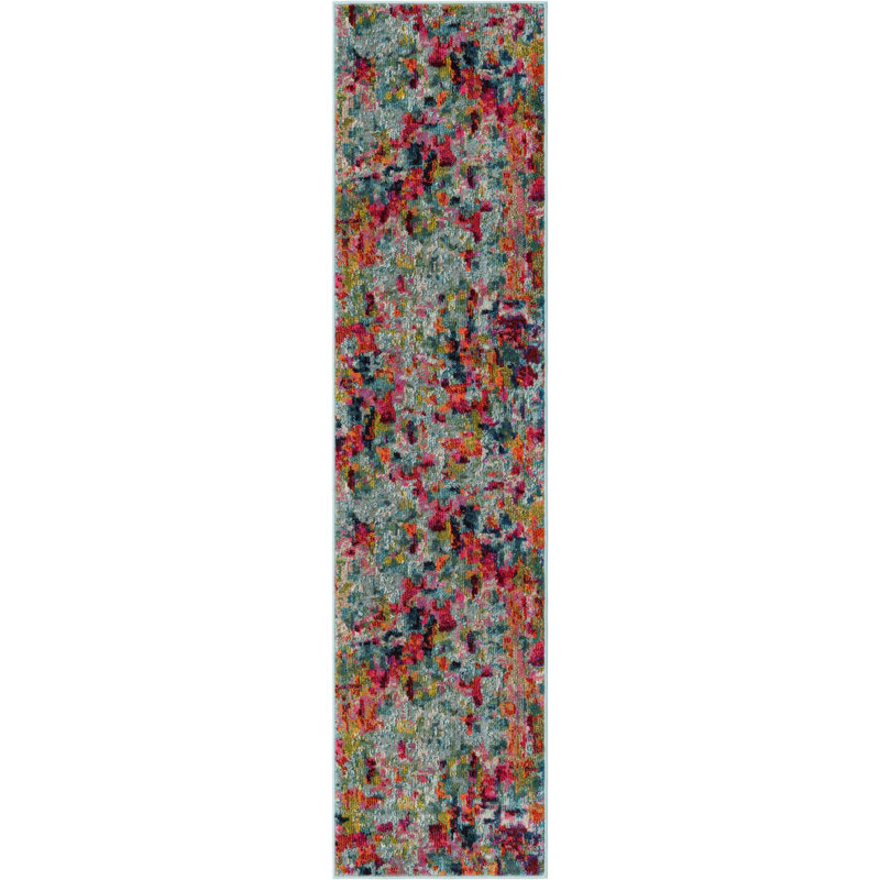 Prismatic Abstract Indoor Rug, Runner 2' x 8'