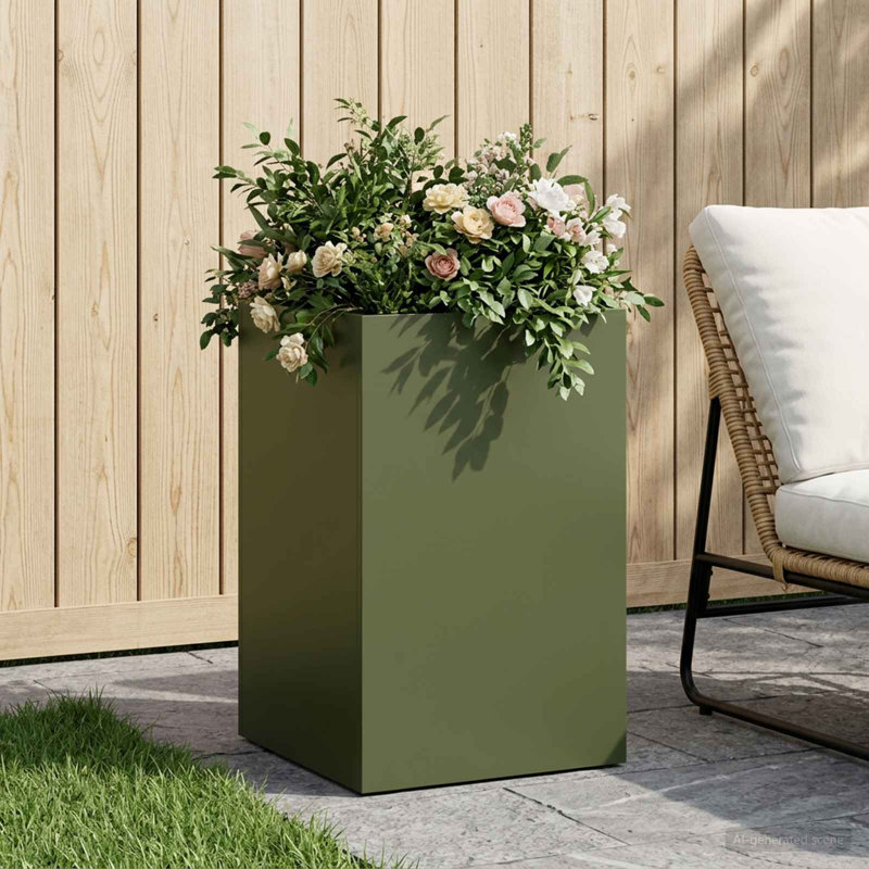 Planter, 40cm H x 30cm W x 30cm D, Anthracite, 1