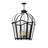Citadel 6 - Light Blackwash Lantern Pendant