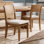 Chaise d'appoint en bois massif de Vienne