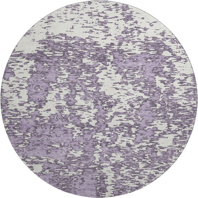Premium Machine Washable Prisco Lavender Rug