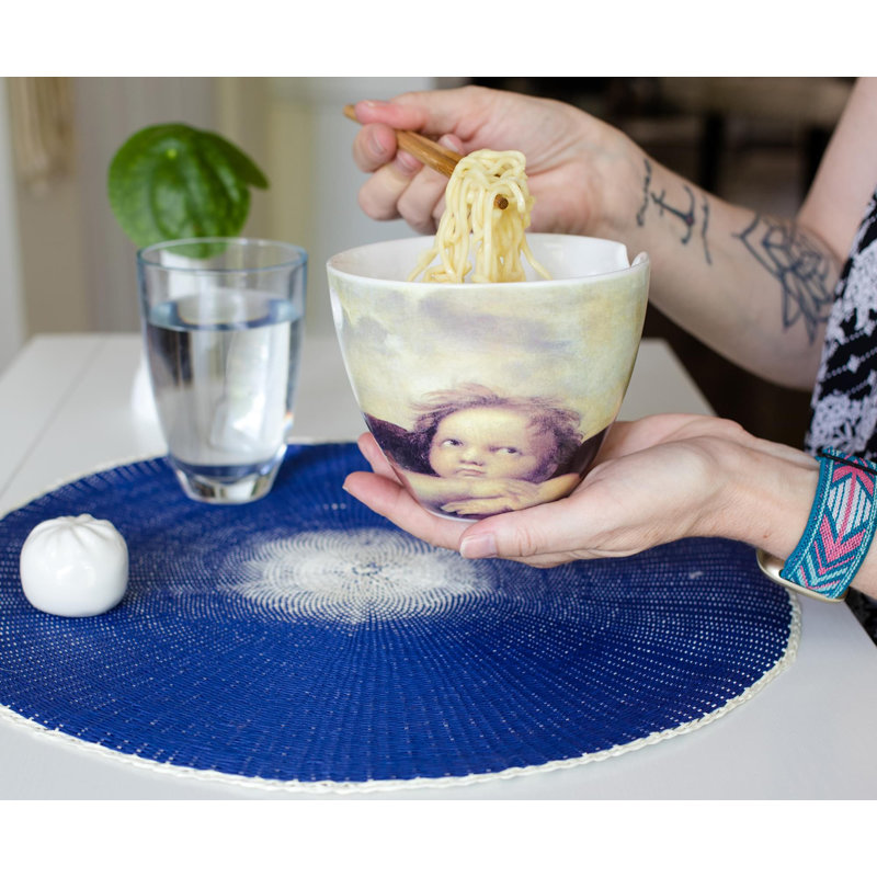 Service de vaisselle japonais Bowl Bop Cherub | Bol Ramen 16 onces, baguettes