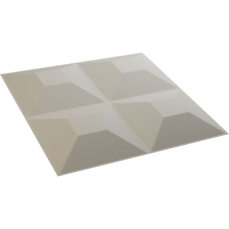 Panneau mural 3D décoratif EnduraWall Foster, Blanc fleur satiné UltraCover