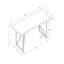 Bureau d'ordinateur moderne pour bureau à domicile avec structure en métal robuste et conception compacte pour les petits espaces.