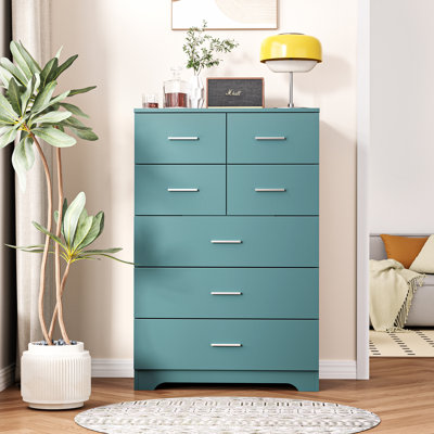 Commode 7 tiroirs l 27,6 po avec port Type-C et port USB
