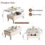 Table basse multifonctionnelle à plateau relevable, table centrale extensible 3-en-1 pour le salon