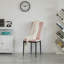 Chaise parsons capitonnée en velours-2024257702
