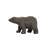 Foreside Home & Garden Standing Bear Figure Black Cast Iron