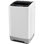 Nina 2,4 pi³ Laveuse automatique portative avec 10 programmes et 8 niveaux d'eau sélectionnés, pompe de vidange intégrée White Grayions, blanc gris