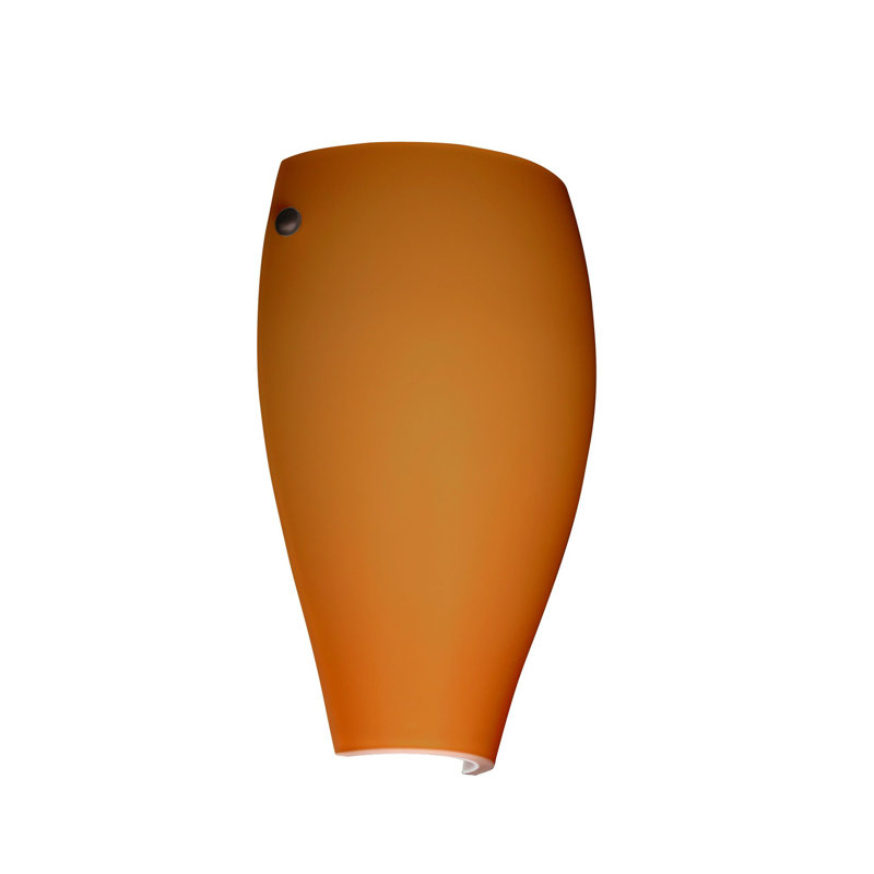 Jette Flush Mounted Sconce, Bronze, Amber Cloud, LED
