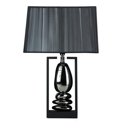 Lampe de table H 26 po avec abat-jour empire LumiRock