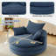 Méridienne surdimensionnée pivotante à 360 ° avec coussin double et coussins-871857457