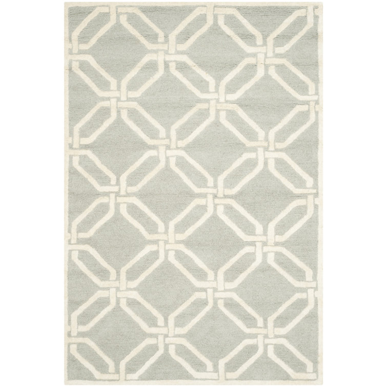 Geometric Wool Hand Woven Area Rug