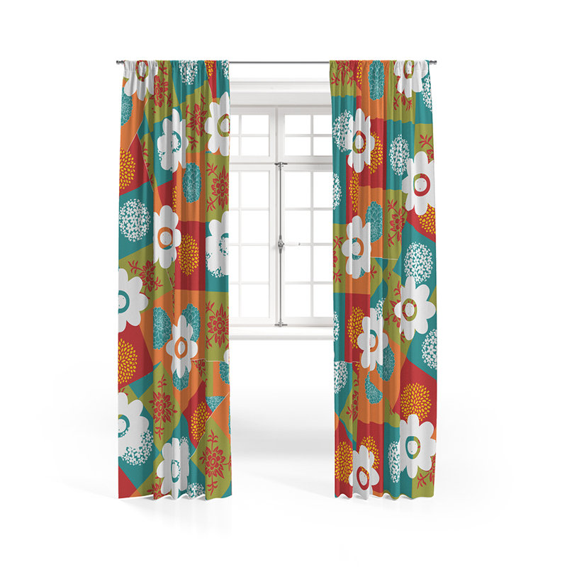 Semi Sheer Curtain Pair, 20" W x 52" L