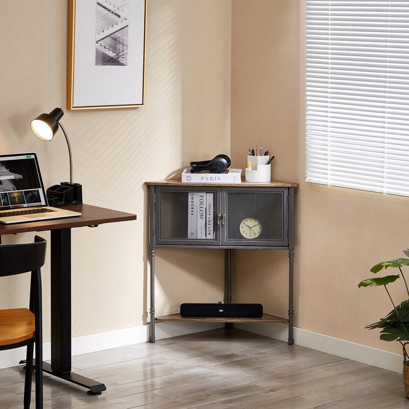Geir Accent Cabinet, Brown/Gray