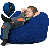 Electric Blue Suede