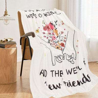 Cadeaux d'anniversaire Best Friend pour femme, cadeaux Bestie pour femme, couverture Best Friends, cadeau d'amitié pour les meilleures amies / soeur d'âmes, cadeaux pour la fête des Mères pour femme Best Friend, jeté douillet 80 po x 60 po