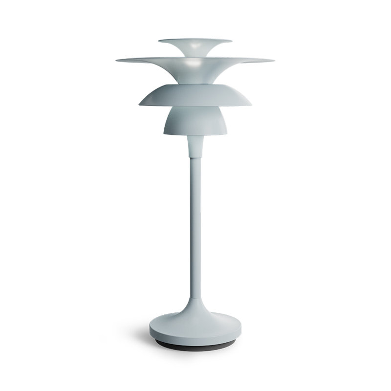 Picasso Metal Novelty Lamp,  Ice Blue