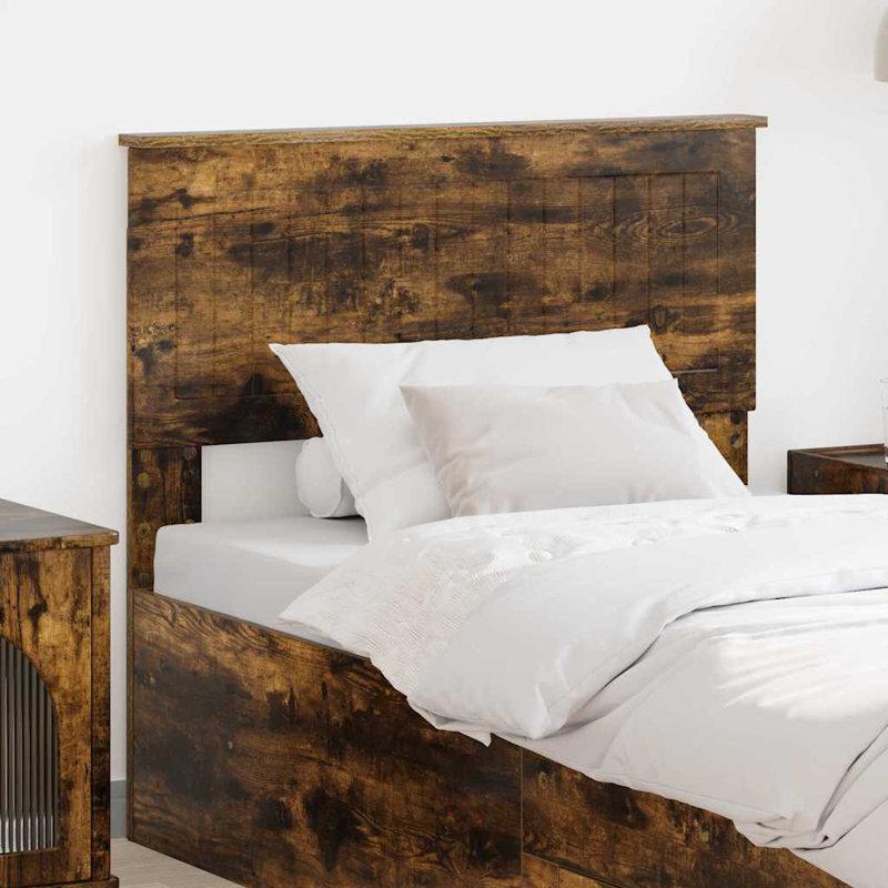 Headboard, European Single (90 x 200 cm), Smoked Oak