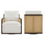 Ensemble de 2 fauteuils pivotants Smita Marlowe-126300397