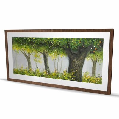 Forest by summer - Contemporary Landscapes Framed Print