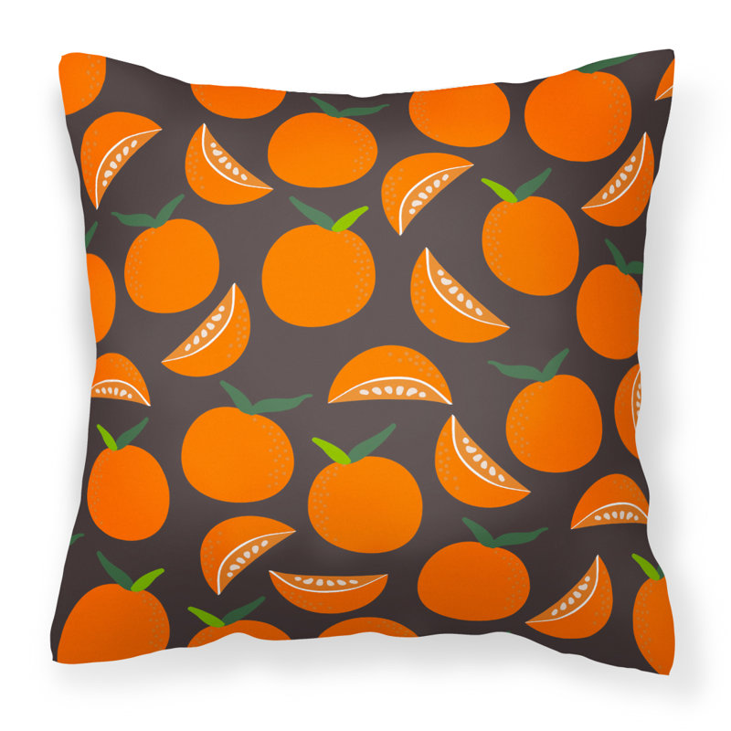 Coussin intérieur/extérieur oranges, 18 po x 18 po