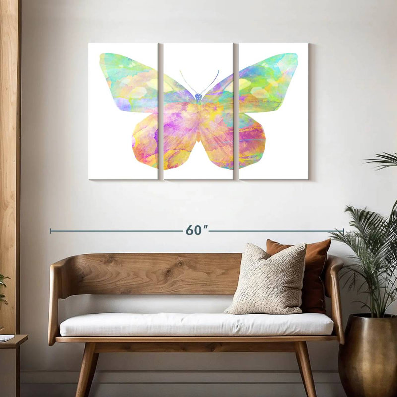 Brampt Rainbow Butterfly, 28" H x 45" W