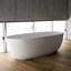 67" x 31" Freestanding Soaking Solid Surface Bathtub