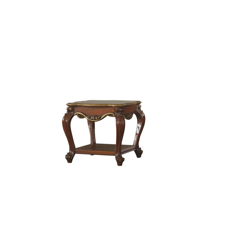 Table de bout en bois massif avec rangement Dili