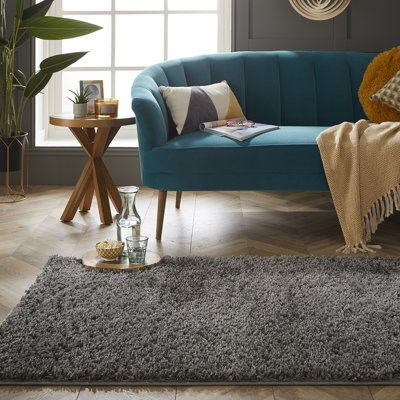 Horvath Solid Colour Shag Area Rug