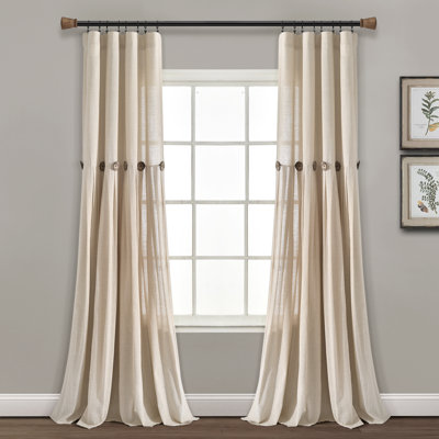 Semi Sheer Curtain Single Panel