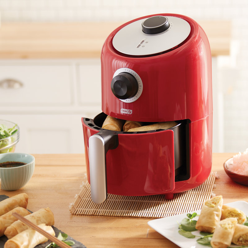Friteuse à air compacte de 2 pte, Rouge