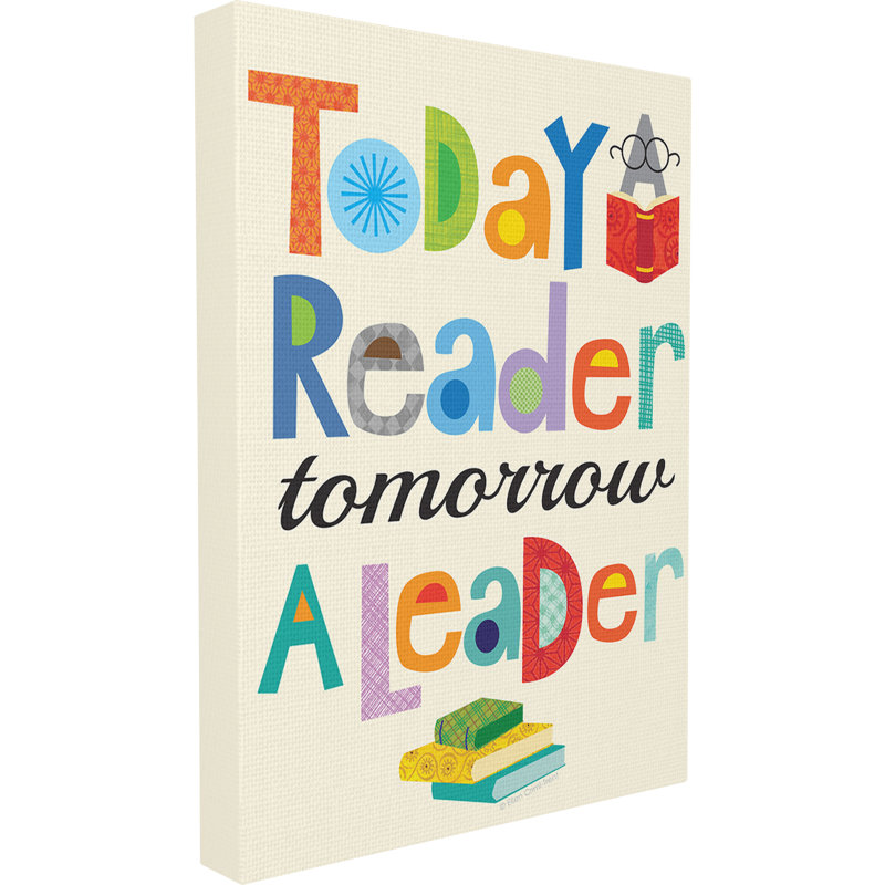 Art mural sur toile Emery Today a Reader, H 30 po x l 24 po x P 1,5 po, Toile tendue