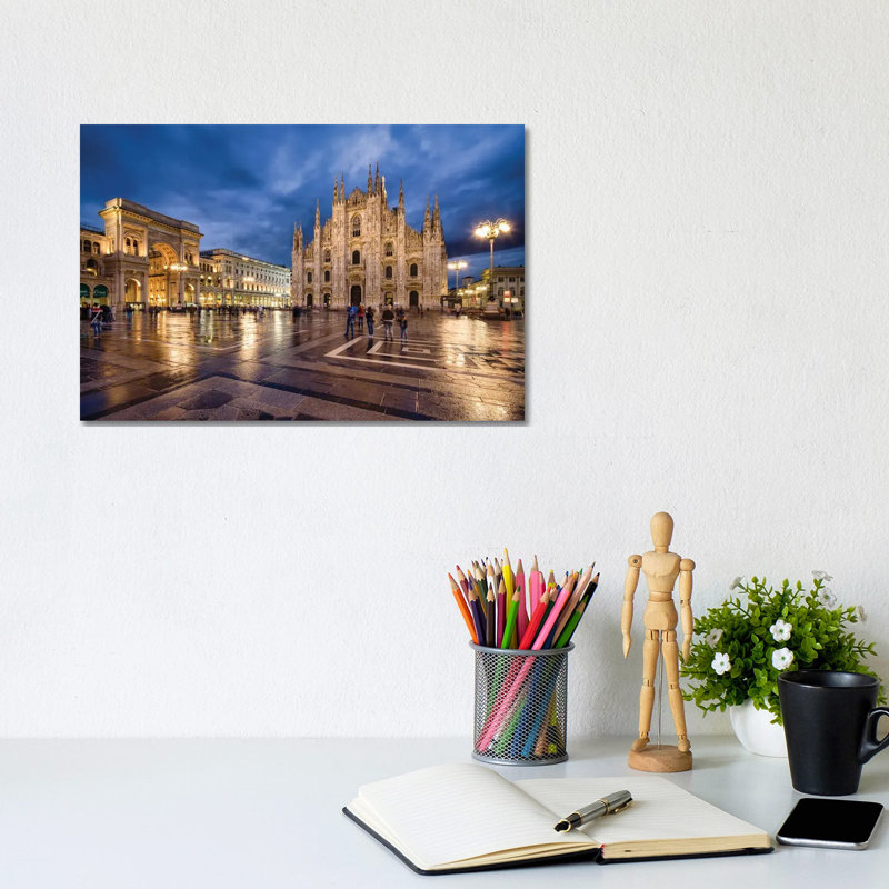 Milan Cathedral (Duomo Di Milano) at the Cathedral Square, Lombardy, Italy 1 Piece Wrapped Canvas Wall Art
