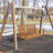 Eldoria 2 - Person Acacia Solid Wood Hanging Porch Swing