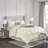 Elegant Tufted Bedding Sets Polyester Cal King, Modern Ivory Home